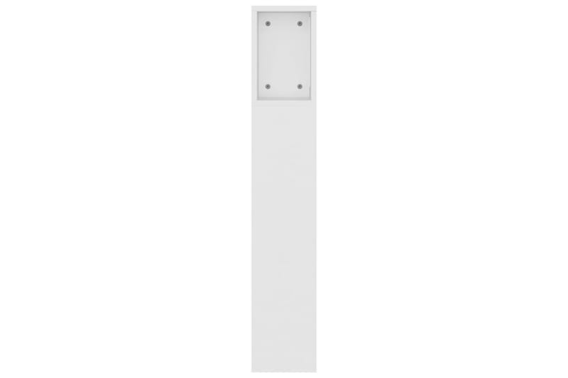 beBasic Sänggavel med förvaring vit 160x18,5x104,5 cm - White - Möbler - Säng - Sängtillbehör & sänggavel - Sänggavlar & huvudgavlar