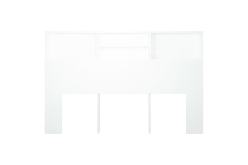 beBasic Sänggavel med förvaring vit 160x19x103,5 cm - White - Möbler - Säng - Sängtillbehör & sänggavel - Sänggavlar & huvudgavlar