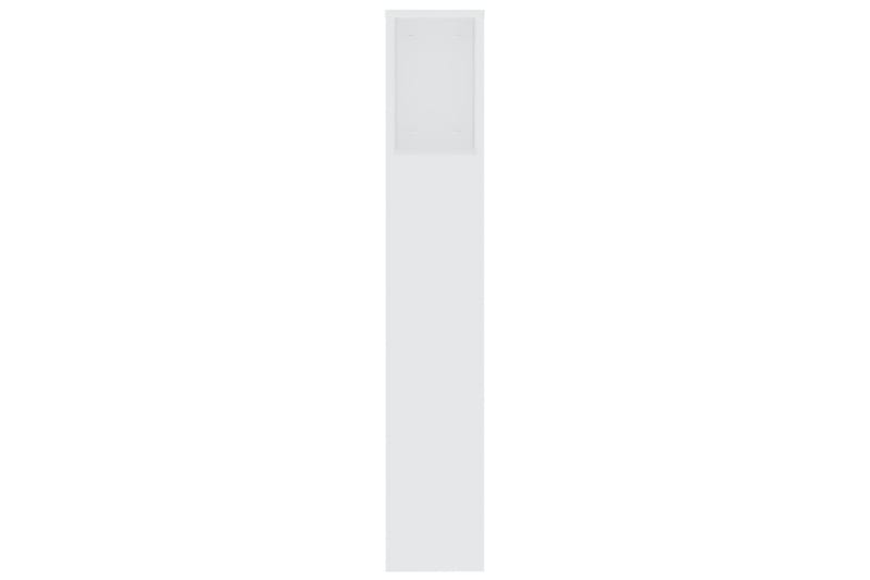 beBasic Sänggavel med förvaring vit 200x18,5x104,5 cm - White - Möbler - Säng - Sängtillbehör & sänggavel - Sänggavlar & huvudgavlar