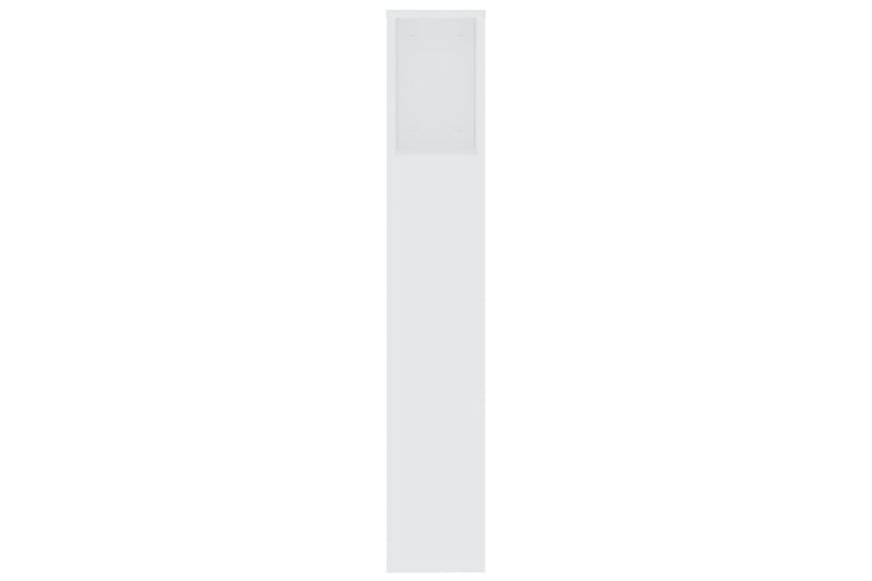 beBasic Sänggavel med förvaring vit 200x18,5x104,5 cm - White - Sänggavlar & huvudgavlar
