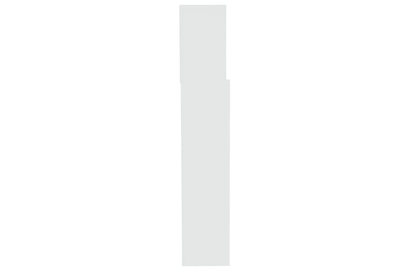 beBasic Sänggavel med förvaring vit 200x19x103,5 cm - White - Möbler - Säng - Sängtillbehör & sänggavel - Sänggavlar & huvudgavlar
