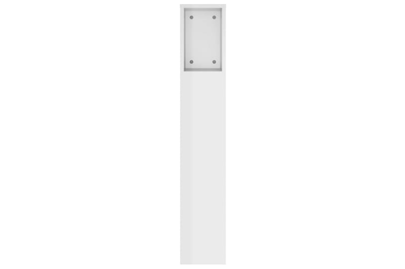 beBasic Sänggavel med förvaring vit högglans 140x18,5x104,5 cm - White - Möbler - Säng - Sängtillbehör & sänggavel - Sänggavlar & huvudgavlar