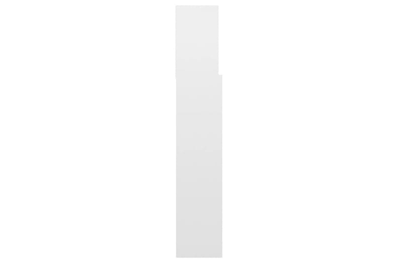 beBasic Sänggavel med förvaring vit högglans 160x19x103,5 cm - White - Sänggavlar & huvudgavlar
