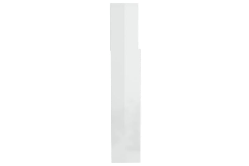 beBasic Sänggavel med förvaring vit högglans 200x19x103,5 cm - White - Möbler - Säng - Sängtillbehör & sänggavel - Sänggavlar & huvudgavlar
