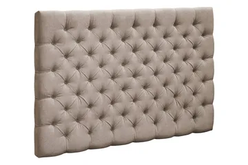 Joluma Stoppad Sänggavel & Huvudgavel 180 cm i Tyg med Knappar - Beige - Möbler - Säng - Sängtillbehör & sänggavel - Sänggavlar & huvudgavlar