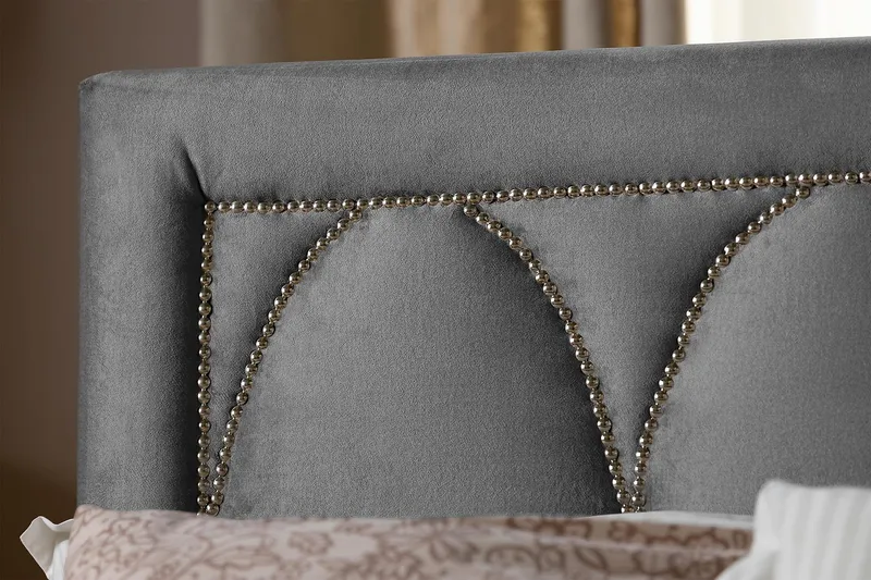 Leva Sänggavel 160cm - Mörkgrå/Sammet - Möbler - Säng - Sängtillbehör & sänggavel - Sänggavlar & huvudgavlar