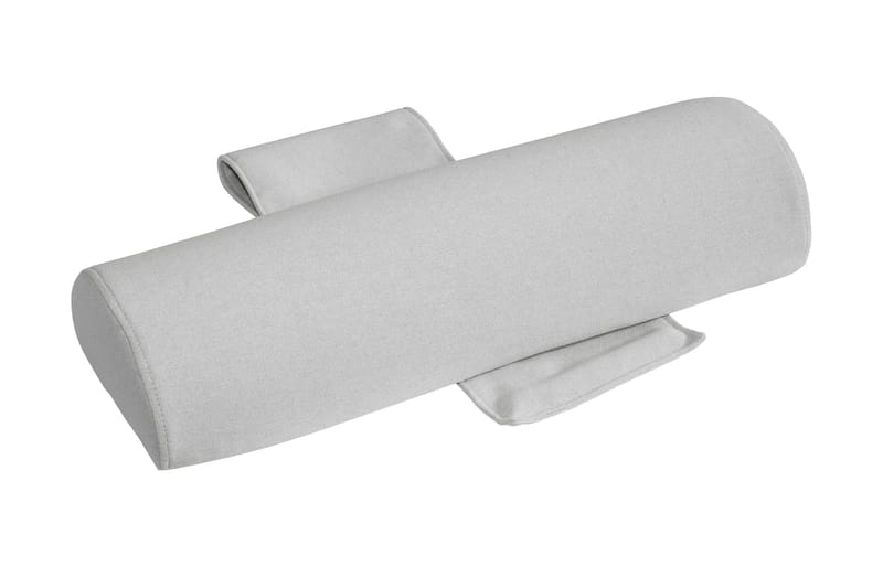 LUX Stor Nackkudde Malaga Ljusgrå 1-pack | - Grå|Vit - Möbler - Säng - Sängtillbehör & sänggavel