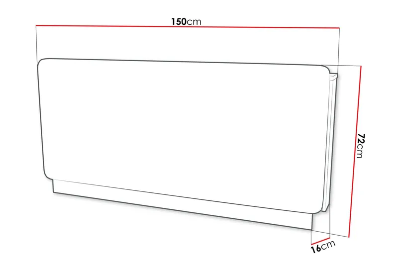 Rauk Sänggavel 150 cm - Beige/Grå - Möbler - Säng - Sängtillbehör & sänggavel - Sänggavlar & huvudgavlar