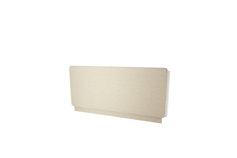 Rauk Sänggavel 150 cm, Beige/Vit