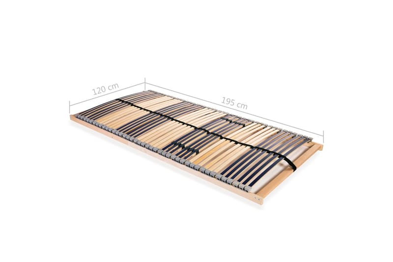 Ribbotten med 42 ribbor 7 zoner 120x200 cm - Blå - Möbler - Säng - Sängtillbehör & sänggavel - Ribbotten