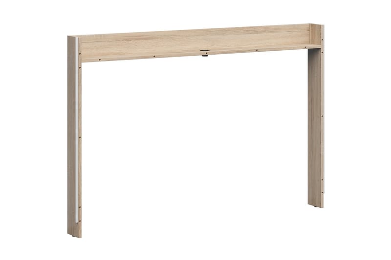 Alginet Sängskena 12x138 cm med USB - Brun - Sängförvaring - Hylla