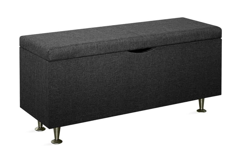 Cibele Sängkista 130 cm - Mörkgrå/Metall - Möbler - Säng - Sängtillbehör & sänggavel - Sängförvaring