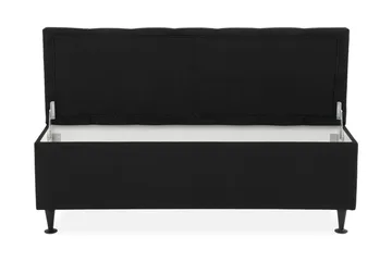 Ella Sängkista 140 cm Djuphäftad - Svart - Möbler - Säng - Sängtillbehör & sänggavel - Sängförvaring