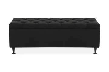 Ella Sängkista 140 cm Djuphäftad - Svart - Möbler - Säng - Sängtillbehör & sänggavel - Sängförvaring