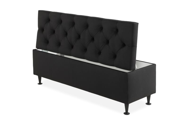 Ella Sängkista 140 cm Djuphäftad - Svart - Möbler - Säng - Sängtillbehör & sänggavel - Sängförvaring