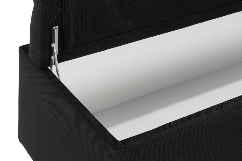 Ella Sängkista 140 cm Rutig - Svart - Möbler - Säng - Sängtillbehör & sänggavel - Sängförvaring