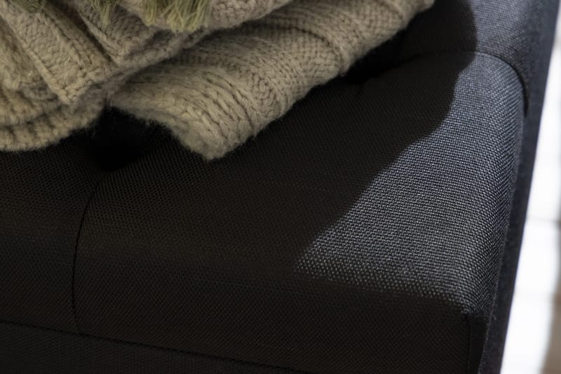 Ella Sängkista 140 cm Rutig - Svart - Möbler - Säng - Sängtillbehör & sänggavel - Sängförvaring