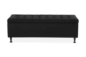 Ella Sängkista 140 cm Rutig - Svart - Möbler - Säng - Sängtillbehör & sänggavel - Sängförvaring