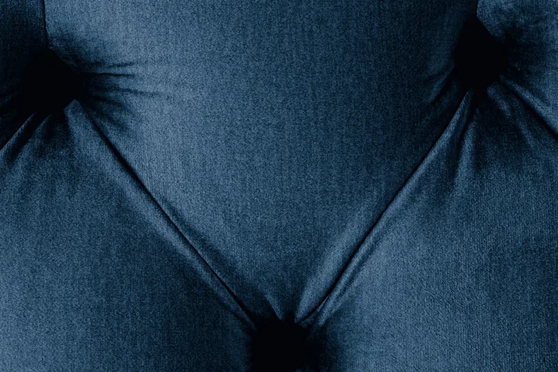 Ella Sängkista 140cm Djuphäftad - Blå/Sammet - Möbler - Säng - Sängtillbehör & sänggavel - Sängförvaring