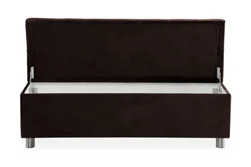Ella Sängkista 140cm Djuphäftad - Brun/Sammet - Möbler - Säng - Sängtillbehör & sänggavel - Sängförvaring