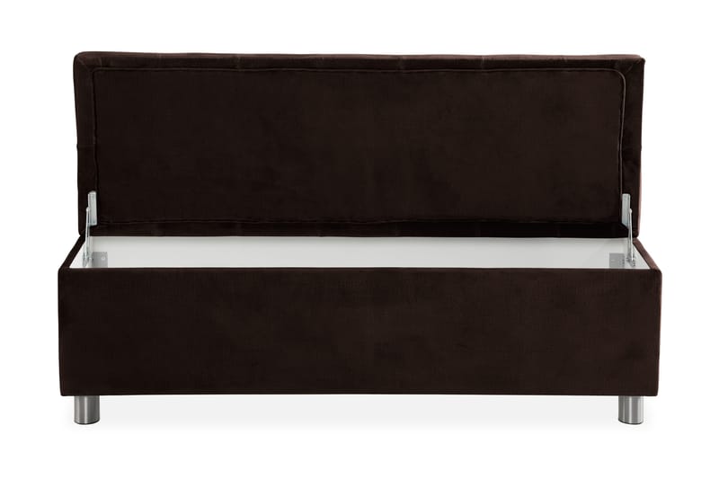 Ella Sängkista 140cm Djuphäftad - Brun/Sammet - Möbler - Säng - Sängtillbehör & sänggavel - Sängförvaring