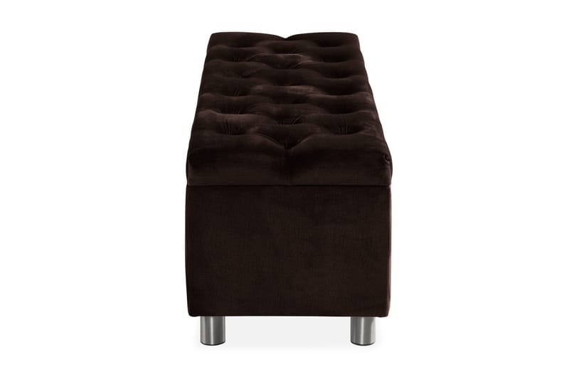 Ella Sängkista 140cm Djuphäftad - Brun/Sammet - Möbler - Säng - Sängtillbehör & sänggavel - Sängförvaring