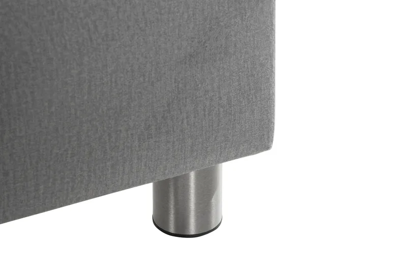 Ella Sängkista 140cm Djuphäftad - Grå/Sammet - Möbler - Säng - Sängtillbehör & sänggavel - Sängförvaring