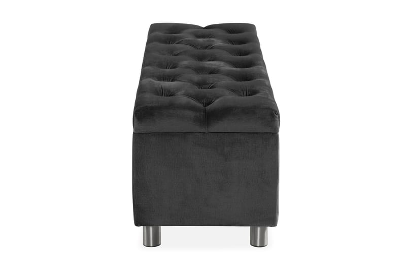 Ella Sängkista 140cm Djuphäftad - Mörkgrå - Möbler - Säng - Sängtillbehör & sänggavel - Sängförvaring