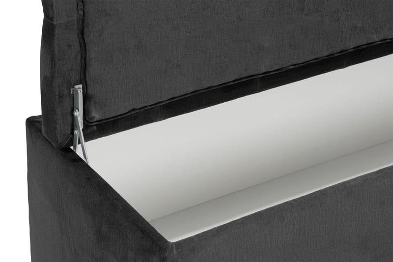 Ella Sängkista 140cm Djuphäftad - Mörkgrå - Möbler - Säng - Sängtillbehör & sänggavel - Sängförvaring