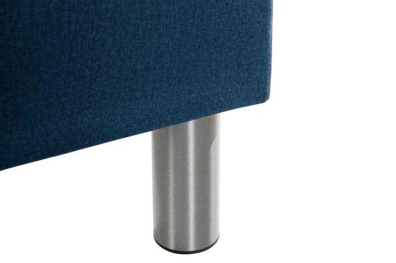 Ella Sängkista 140cm Rutig - Blå/Sammet - Möbler - Säng - Sängtillbehör & sänggavel - Sängförvaring