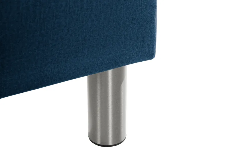 Ella Sängkista 140cm Rutig - Blå/Sammet - Möbler - Säng - Sängtillbehör & sänggavel - Sängförvaring