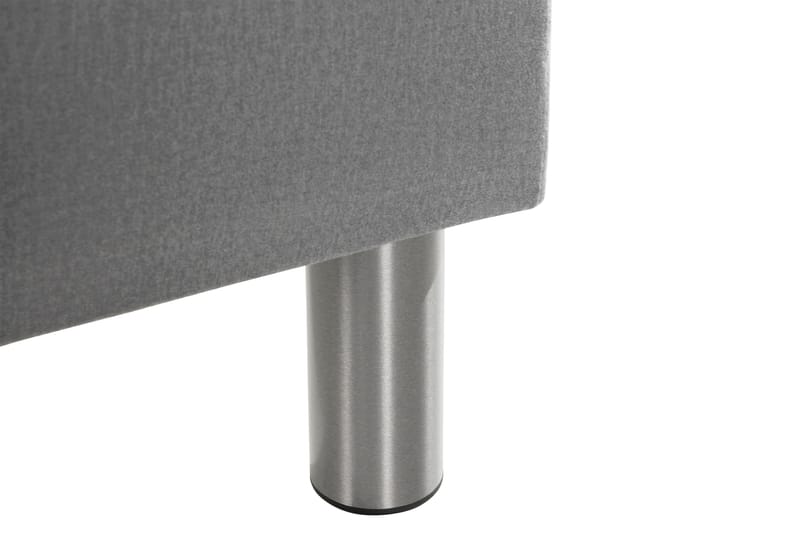 Ella Sängkista 140cm Rutig - Grå/Sammet - Möbler - Säng - Sängtillbehör & sänggavel - Sängförvaring