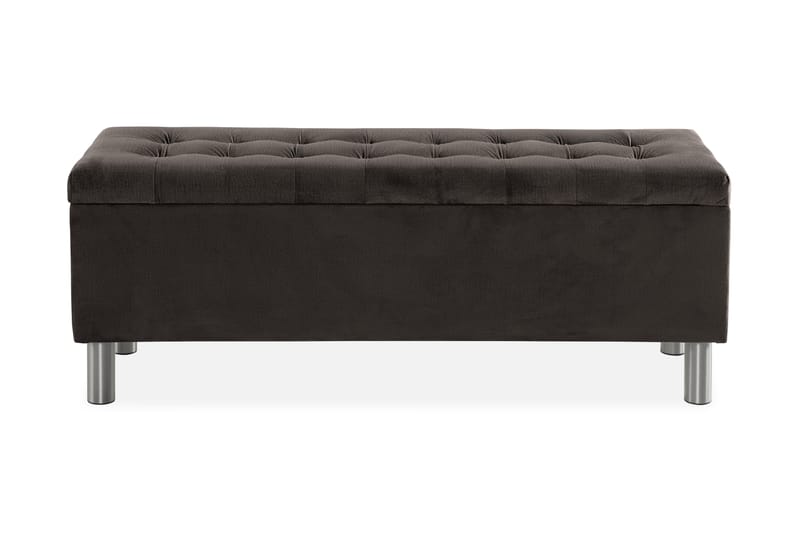 Ella Sängkista 140cm Rutig - Svart - Möbler - Säng - Sängtillbehör & sänggavel - Sängförvaring