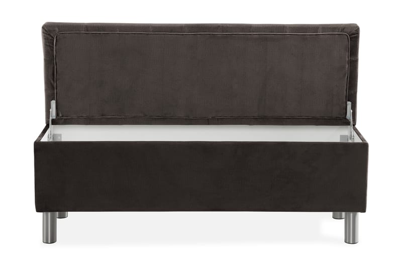 Ella Sängkista 140cm Rutig - Svart - Möbler - Säng - Sängtillbehör & sänggavel - Sängförvaring