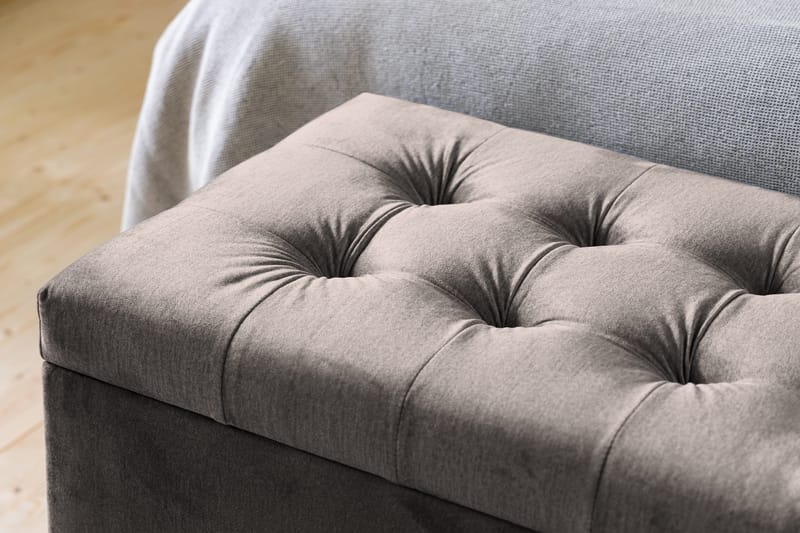 Ella Sängkista 140cm Rutig - Svart - Möbler - Säng - Sängtillbehör & sänggavel - Sängförvaring