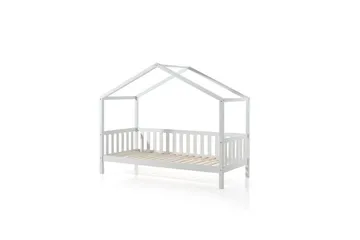 Hussäng med låda Dallas 90x200 cm Vit, Med staket - Vit, Med staket - Möbler - Säng - Sängtillbehör & sänggavel - Sängförvaring