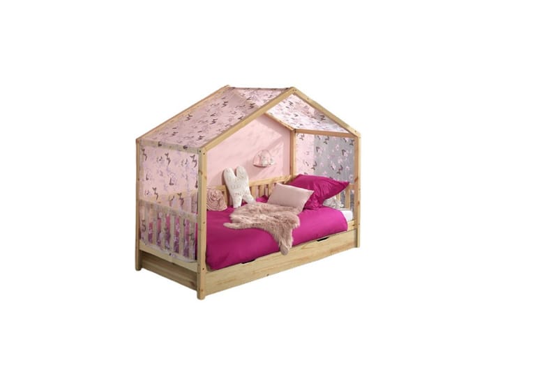 Hussäng med textilsats Dallas 90x200 cm Naturlig, Utan staket, Med låda - Naturlig, Utan staket, Med låda - Möbler - Säng - Sängtillbehör & sänggavel - Sängförvaring