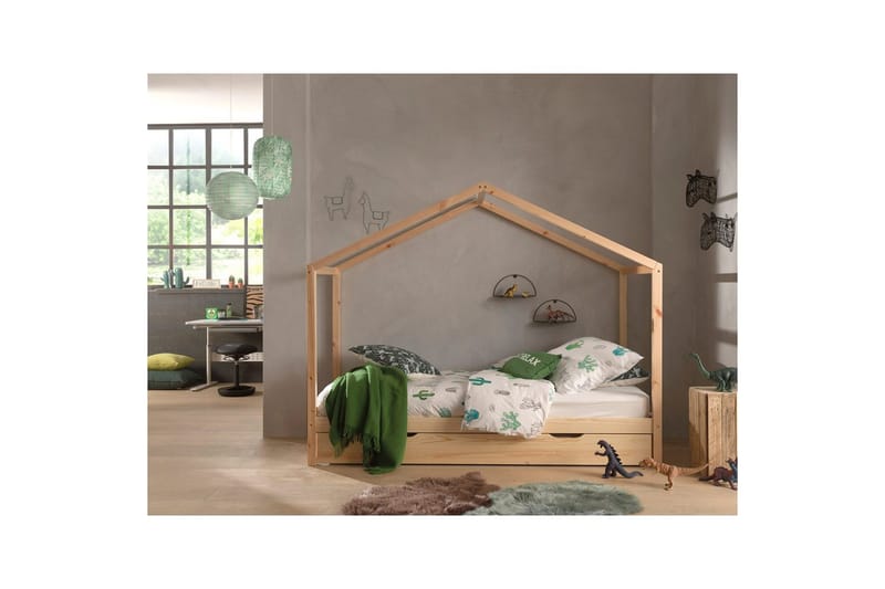 Hussäng utan staket och en låda Dallas 90x200 cm Naturlig - Naturlig - Möbler - Säng - Sängtillbehör & sänggavel - Sängförvaring