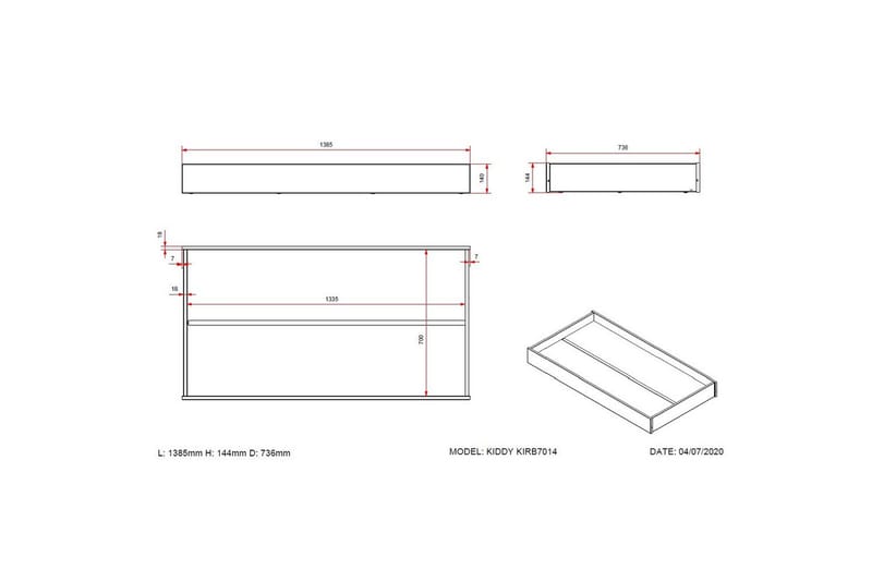 Låda Kiddy - Möbler - Säng - Sängtillbehör & sänggavel - Sängförvaring