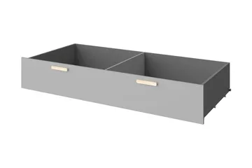 Pok Sänglåda 200x83x32 cm - Svart/Grå - Möbler - Säng - Sängtillbehör & sänggavel - Sängförvaring