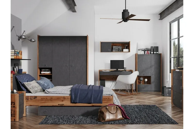 Rathmore Sängkista 140 cm - Grå - Möbler - Säng - Sängtillbehör & sänggavel - Sängförvaring