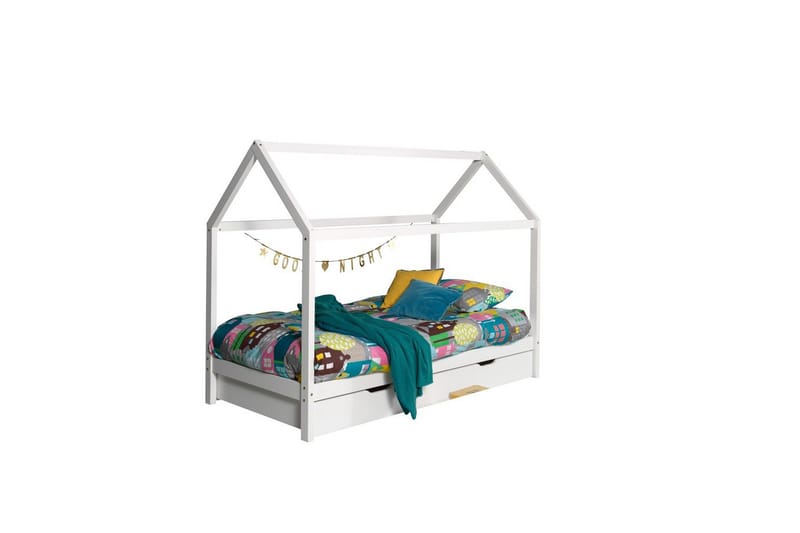 Säng med låda Dallas Vit - Vit - Möbler - Säng - Sängtillbehör & sänggavel - Sängförvaring