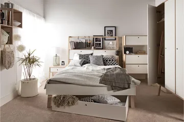 Spot Sänglåda Vit - VOX - Möbler - Säng - Sängtillbehör & sänggavel - Sängförvaring