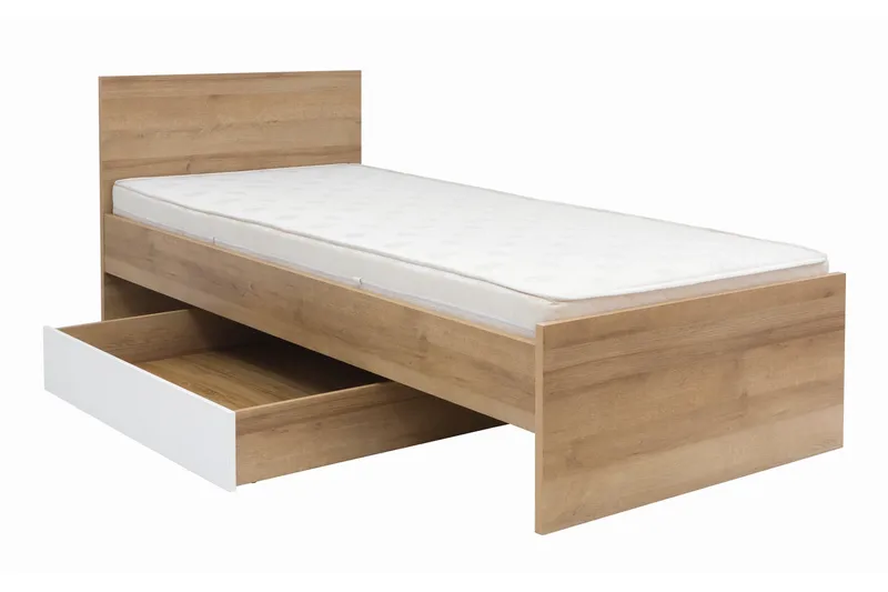 Tarka Sänglåda - Trä/Natur/Vit - Möbler - Säng - Sängtillbehör & sänggavel - Sängförvaring