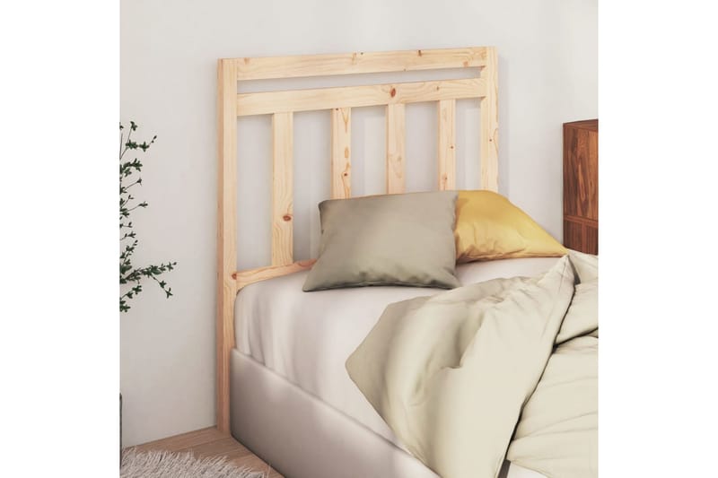 Sänggavel 96x4x100 cm massiv furu - Brun - Sänggavlar & huvudgavlar