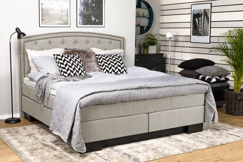 Amiral Sänggavel Svängd 185 cm - Beige - Möbler - Säng - Sängtillbehör & sänggavel - Sänggavlar & huvudgavlar