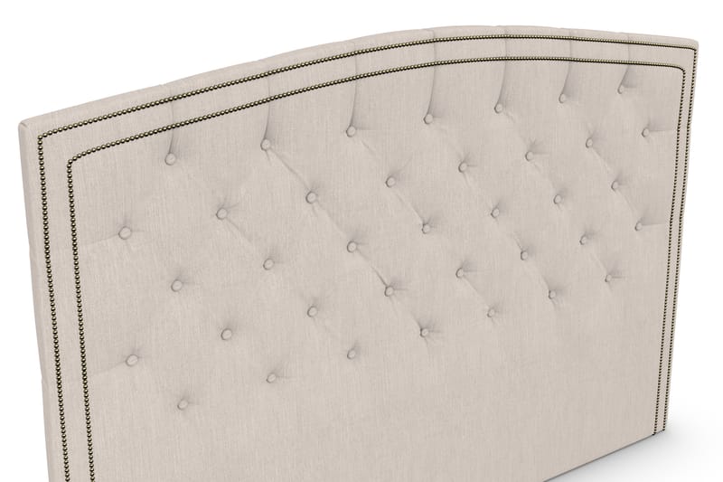 Amiral Sänggavel Svängd 185 cm - Beige - Möbler - Säng - Sängtillbehör & sänggavel - Sänggavlar & huvudgavlar
