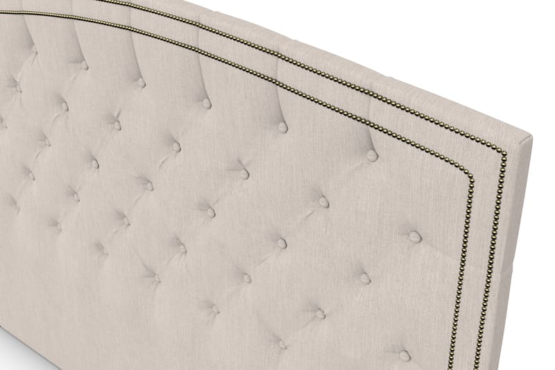 Amiral Sänggavel Svängd 185 cm - Beige - Möbler - Säng - Sängtillbehör & sänggavel - Sänggavlar & huvudgavlar