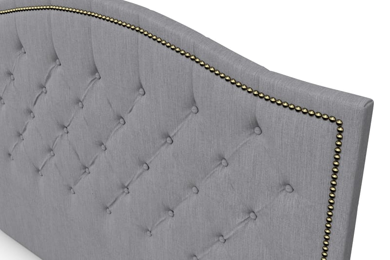 Amiral Sänggavel Toppad 185 cm - Grå - Möbler - Säng - Sängtillbehör & sänggavel - Sänggavlar & huvudgavlar