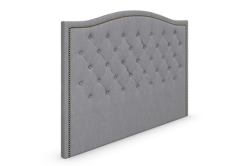 Amiral Sänggavel Toppad 185 cm - Grå - Möbler - Säng - Sängtillbehör & sänggavel - Sänggavlar & huvudgavlar